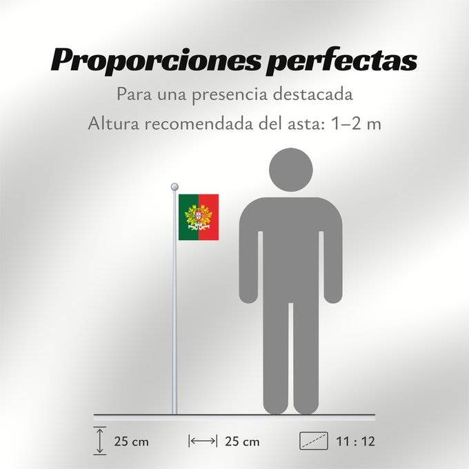 Proporciones de la bandera: Military flag of Portugal	Military flag of Portugal  ratio 12 13