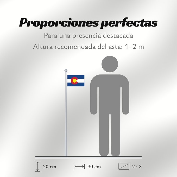 Proporciones de la bandera: Colorado	Colorado designed by Andrew Carlisle Carson	ᎧᎶᏩᏓ ᎦᏓᏘ	Ka hae Kololako	Colorati	Dibé nitsa hahoodzo bidah naatʼaʼí	Флаг Колорадо	Američke savezne države Kolorado