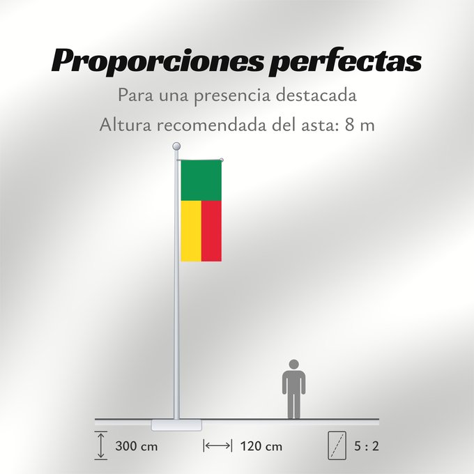 Proporciones de la bandera: Benin Bénin Benín Benins علم بنين Banniel Benin Σημαία του Μπενίν Benino Beningo bandera پرچم بنین Beninin Fon Benɛɛtò sín asya Okoloto ndi Benin Benina Raaya bu Bene Àsìá ilẹ́ Bẹ̀nẹ̀