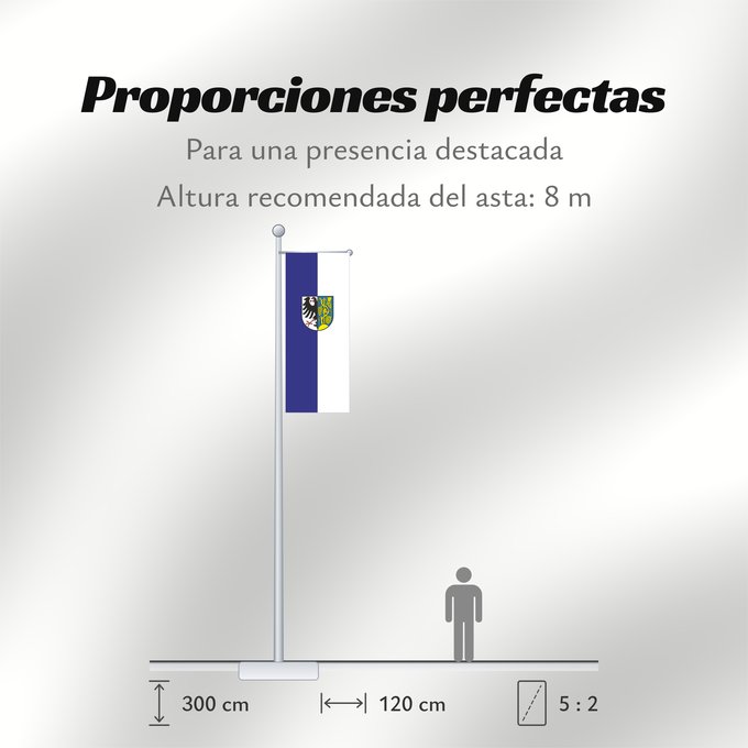Proporciones de la bandera: Weinsberg (Nördliches Baden-Württemberg)