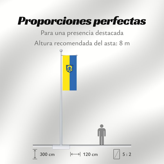 Proporciones de la bandera: Wimsheim (Nördlicher Schwarzwald)