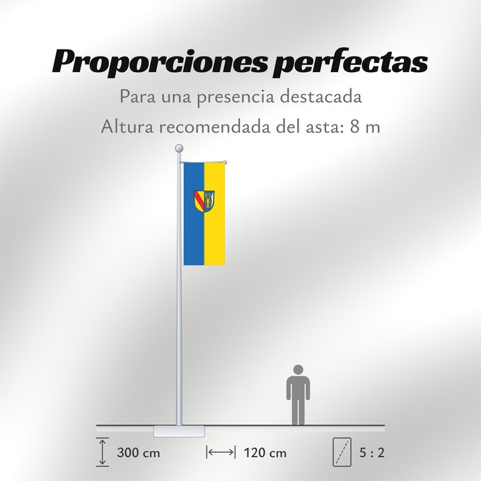 Proporciones de la bandera: Vörstetten (Südlicher Schwarzwald)