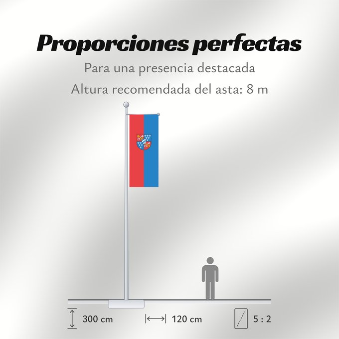 Proporciones de la bandera: Berchtesgaden, M (Berchtesgadener Land)