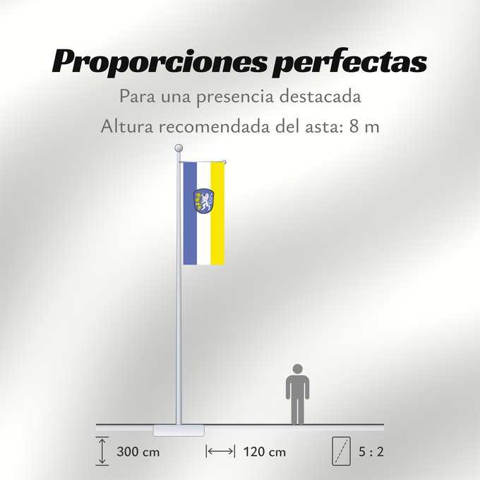 Proporciones de la bandera: Attenkirchen (Münchener Umland)