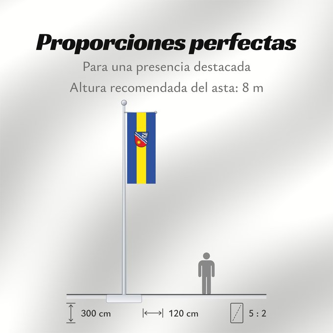 Proporciones de la bandera: Egenhofen (Münchener Umland)