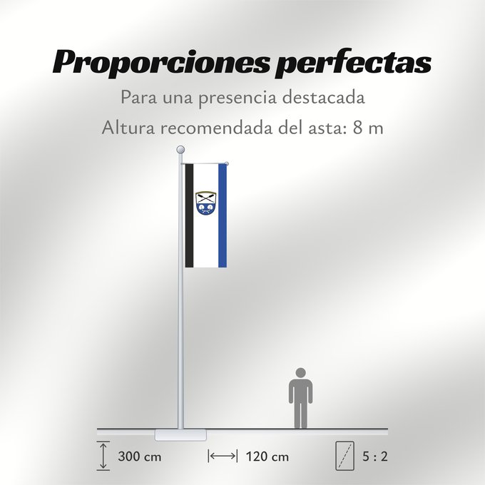 Proporciones de la bandera: Gstadt a.Chiemsee (Chiemsee-Alpenland)