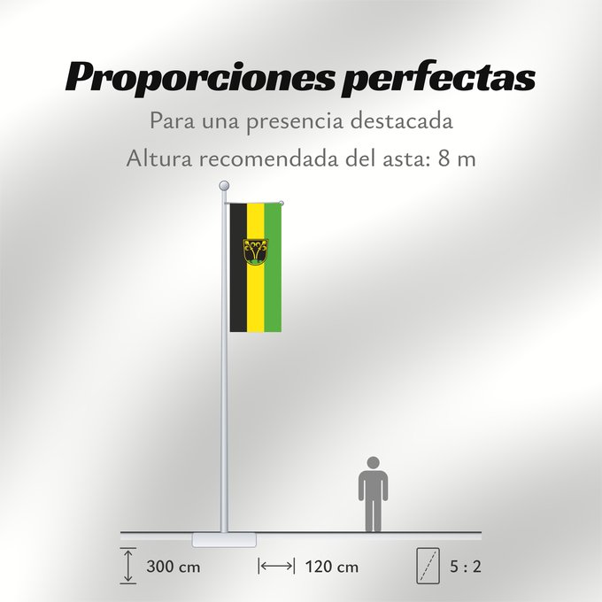 Proporciones de la bandera: Traunstein, GKSt (Chiemgau)