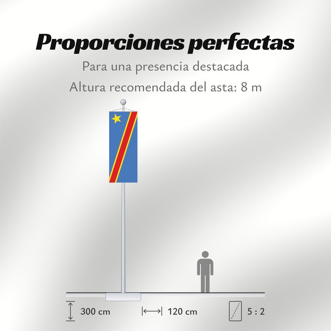 Proporciones de la bandera: Democratic Republic of the Congo	The national flag of the Democratic Republic of the Congo	La République démocratique du Congo	Rep. Dem. del Congo	Demokratischen Republik Kongo	Repubblica Democratica del Congo	Democratische Republiek Congo	علم جمهورية الك
