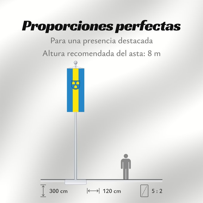Proporciones de la bandera: Bühl (Nördlicher Schwarzwald)