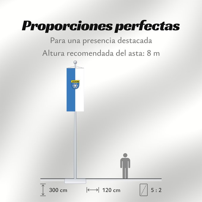 Proporciones de la bandera: Albstadt (Schwäbische Alb)