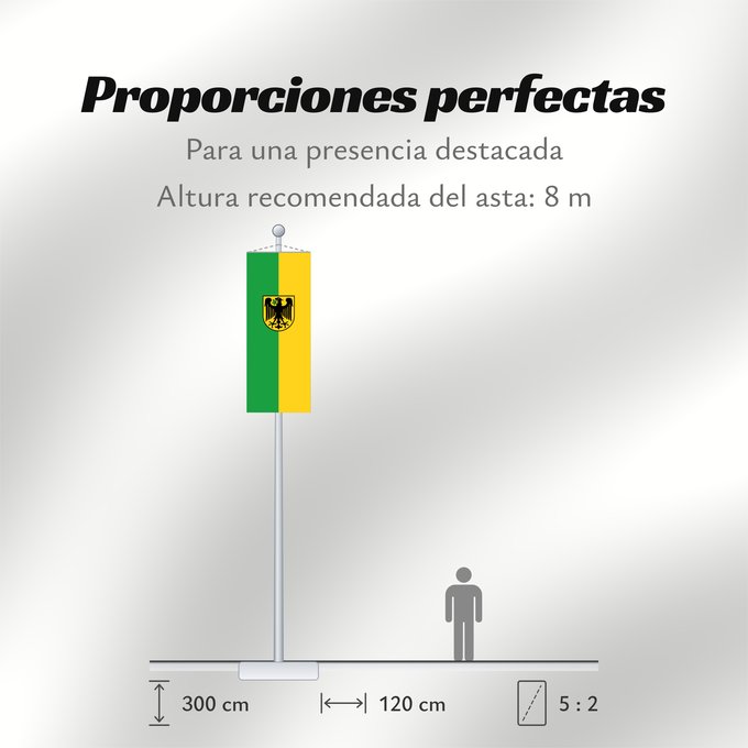 Proporciones de la bandera: Argenbühl (Württembergisches Allgäu Oberschwaben)