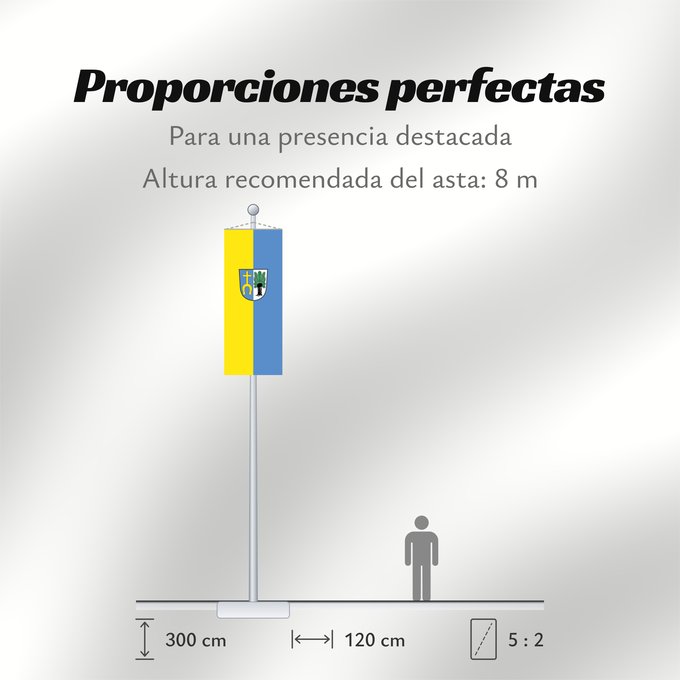 Proporciones de la bandera: Kirchweidach (Inn-Salzach)