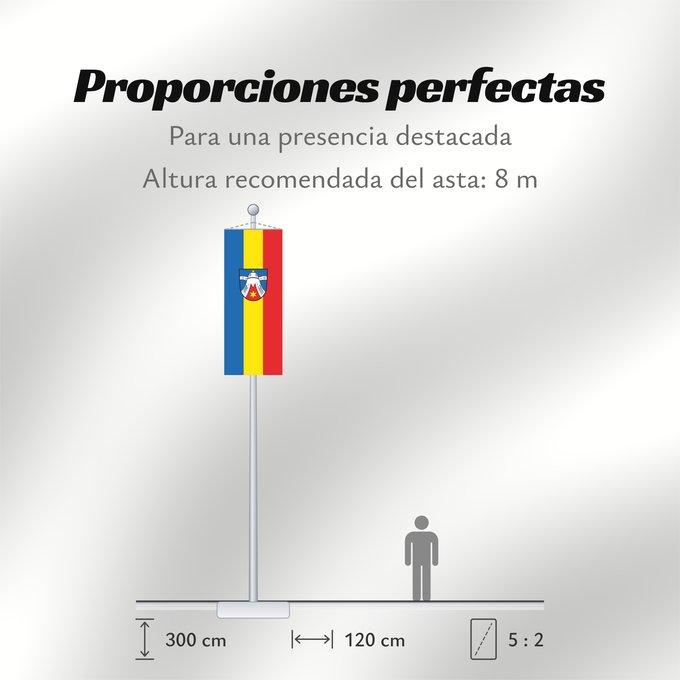 Proporciones de la bandera: Dietramszell (Tölzer Land)