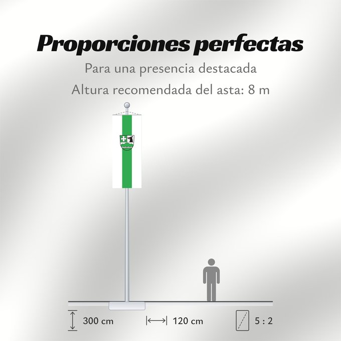 Proporciones de la bandera: Icking (Tölzer Land)