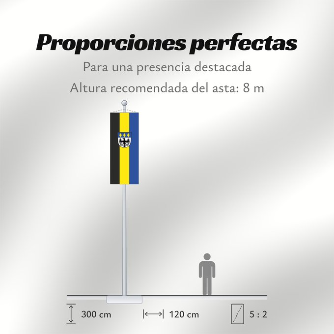 Proporciones de la bandera: Haimhausen (Münchener Umland)