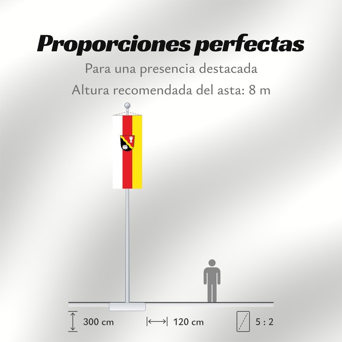Proporciones de la bandera: Lengdorf (Münchener Umland)