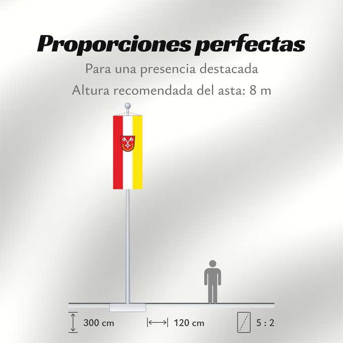 Proporciones de la bandera: Allershausen (Münchener Umland)