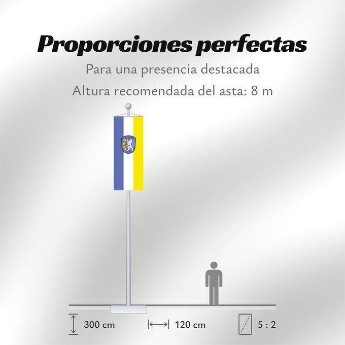 Proporciones de la bandera: Attenkirchen (Münchener Umland)