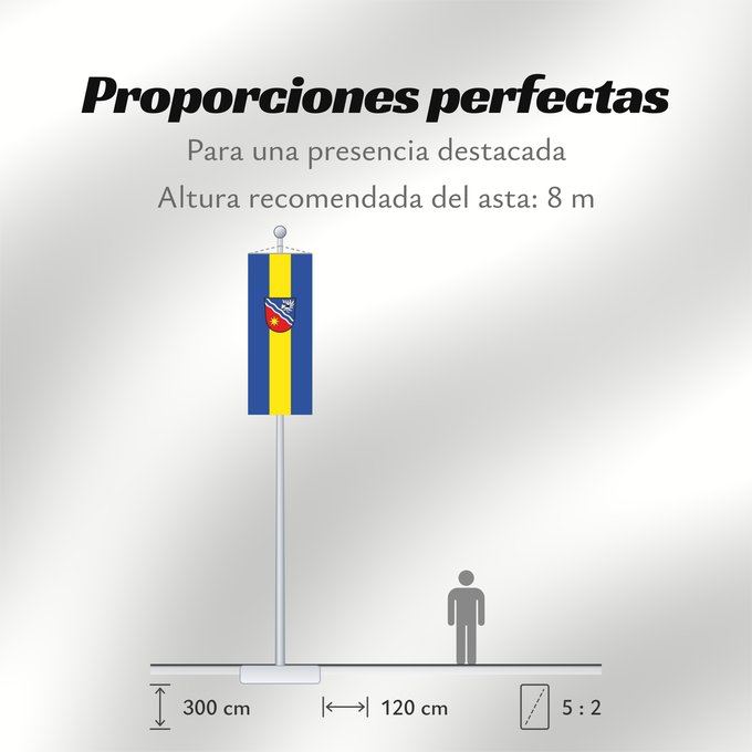 Proporciones de la bandera: Egenhofen (Münchener Umland)