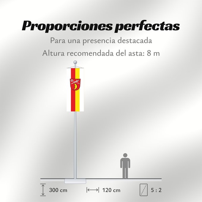 Proporciones de la bandera: Jesenwang (Münchener Umland)