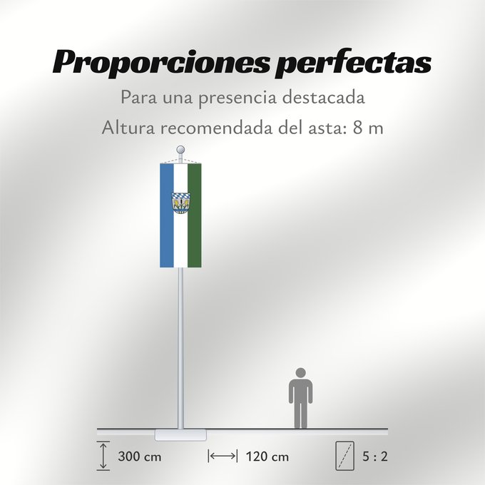Proporciones de la bandera: Olching, St (Münchener Umland)