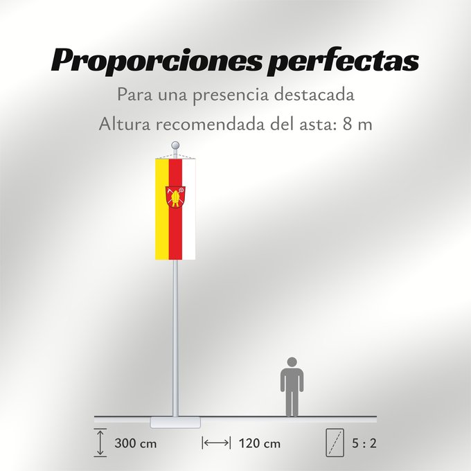 Proporciones de la bandera: Krün (Zugspitz-Region)
