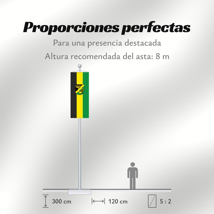Proporciones de la bandera: Kinsau (Ammersee-Lech)