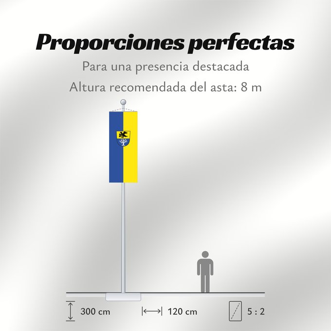 Proporciones de la bandera: Oberbergkirchen (Inn-Salzach)