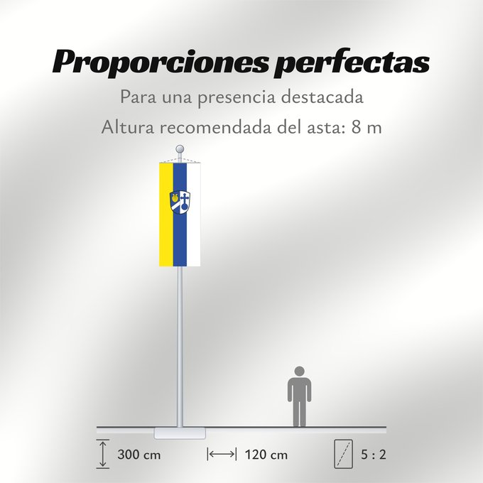 Proporciones de la bandera: Feldkirchen (Münchener Umland)