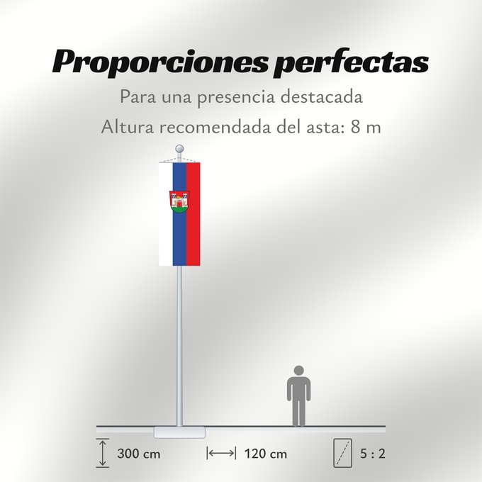 Proporciones de la bandera: Neuburg a.d.Donau, GKSt (Oberbayerns Städte)
