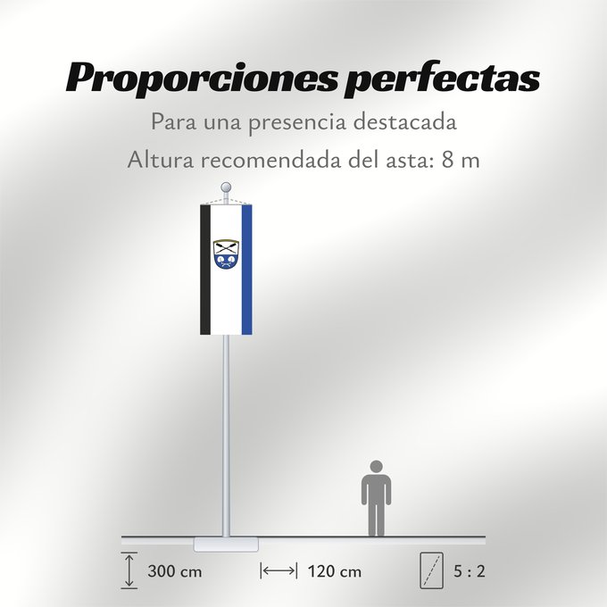 Proporciones de la bandera: Gstadt a.Chiemsee (Chiemsee-Alpenland)