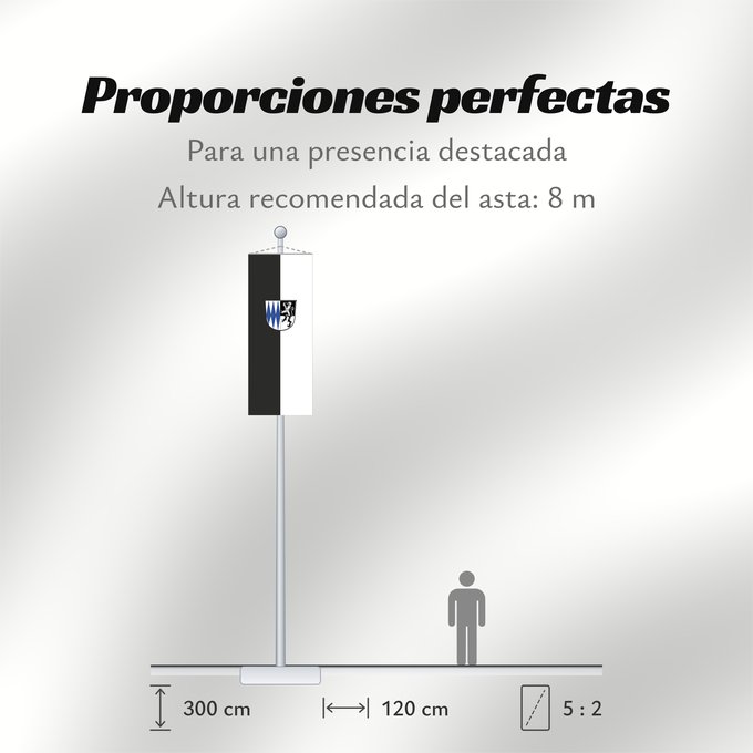 Proporciones de la bandera: Pfaffing (Chiemsee-Alpenland)