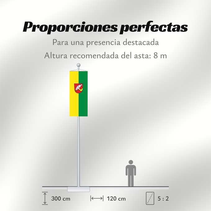 Proporciones de la bandera: Schonstett (Chiemsee-Alpenland)