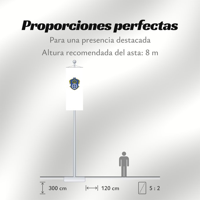 Proporciones de la bandera: Gauting (Starnberger Fünf-Seen-Land)