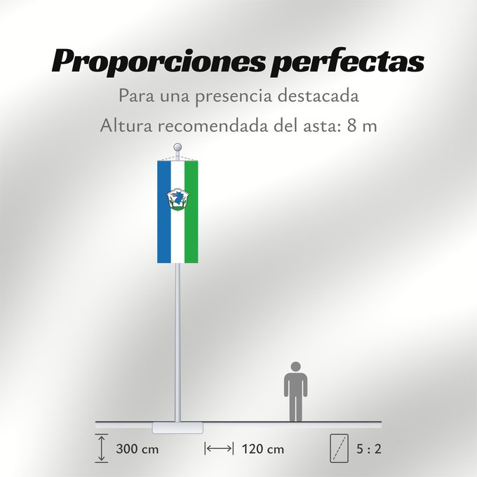 Proporciones de la bandera: Grassau, M (Chiemgau)