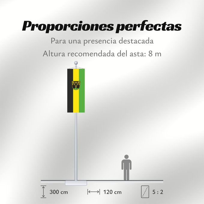 Proporciones de la bandera: Traunstein, GKSt (Chiemgau)