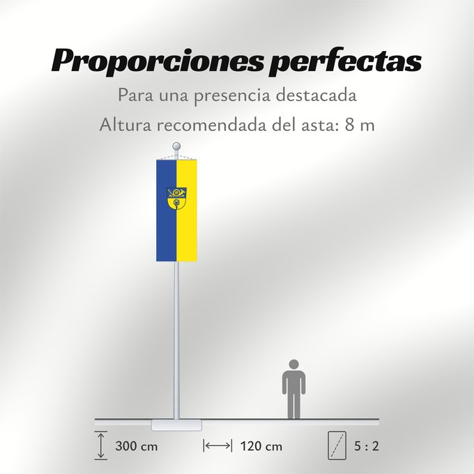 Proporciones de la bandera: Raisting (Pfaffenwinkel)