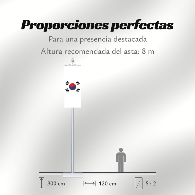Proporciones de la bandera: South Korea Republic of Korea South Korea Corée du Sud Corea del Sur Südkoreas Corea del Sud Zuid-Korea Coreia do Sul Korei Południowej علم كوريا الجنوبية جمهورية كوريا Cənubi Koreya দক্ষিণ কোরিয়ার পতাকা ལྷོ་ཀོ་རི་ཡ། དར་ཆ། Južne Koreje 大韓民國國旗 / Dâi-hà