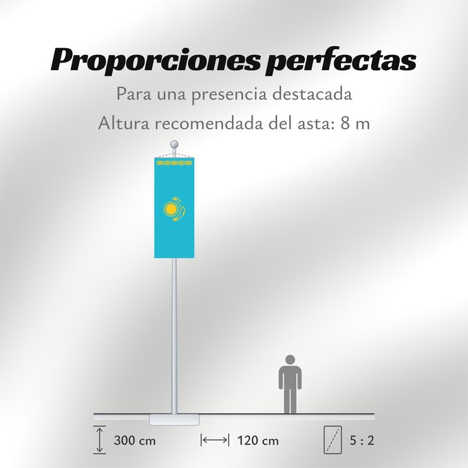 Proporciones de la bandera: Kazakhstan	Kazajistán	Kasachstan	Repubblica del Kazakistan	Kazachstan	Qazaxıstan Respublikasının	Сцяг Казахстана	Национално знаме на Казахстан	কাজাখস্তানের জাতীয় পতাকা	Banniel br Kazakstan	Kazahstana	Kazachstánu	Казахстан Республикин ялавӗ	Kazaĥio	Ղազախս