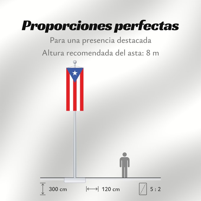 Proporciones de la bandera: Puerto Rico Porto Rico Puerto Ricos Portoryka Porto-Riko De Porto Rico Ka hae Pokoliko Standardo di Porto-Riko Portuum Divum Porto Rica Флаг Пуэрто-Рико Прапор Пуерто-Рико Stän Puertorikeänas