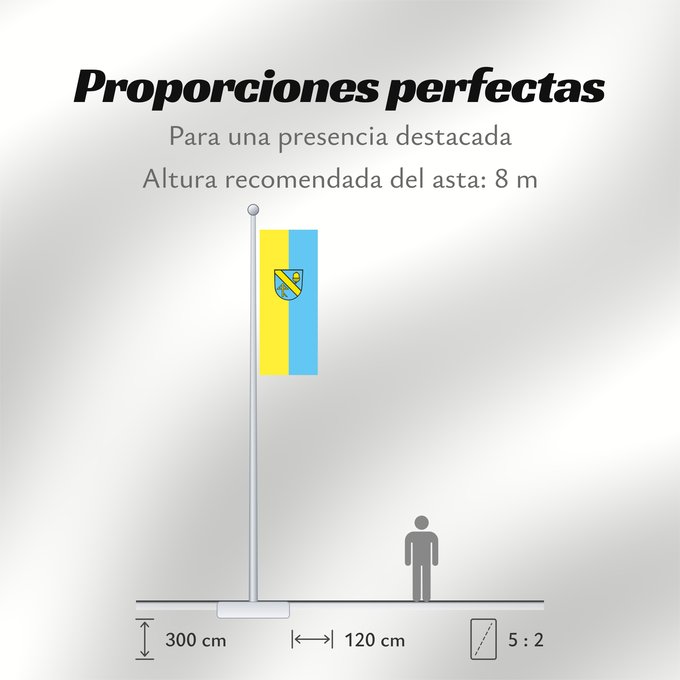 Proporciones de la bandera: Aichwald (Region Stuttgart)
