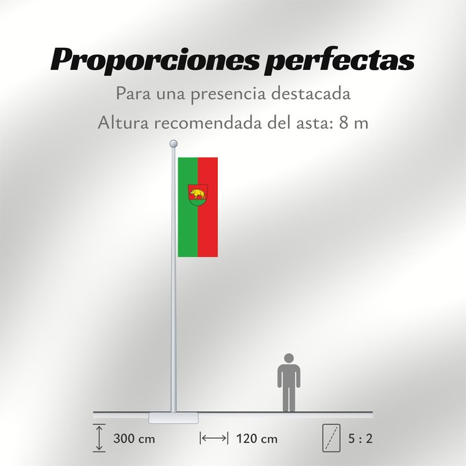 Proporciones de la bandera: Ebersbach an der Fils (Region Stuttgart)