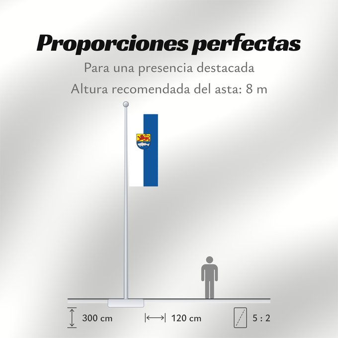 Proporciones de la bandera: Sulzbach an der Murr (Region Stuttgart)