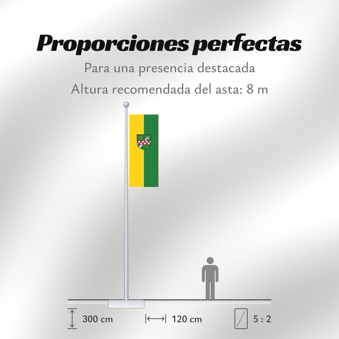 Proporciones de la bandera: Schöntal (Nördliches Baden-Württemberg)