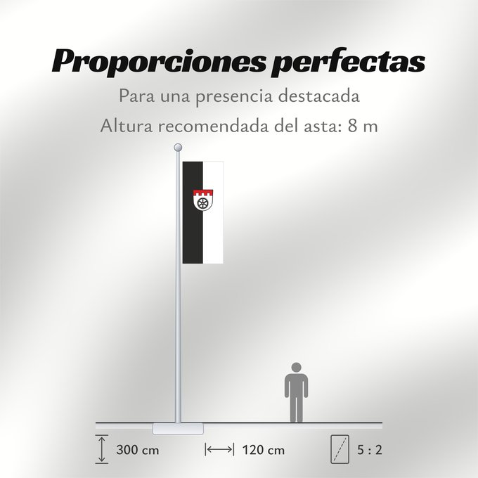 Proporciones de la bandera: Ravenstein (Nördliches Baden-Württemberg)