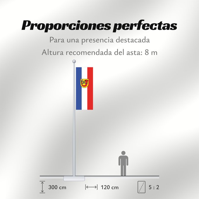 Proporciones de la bandera: Bad Urach (Schwäbische Alb)
