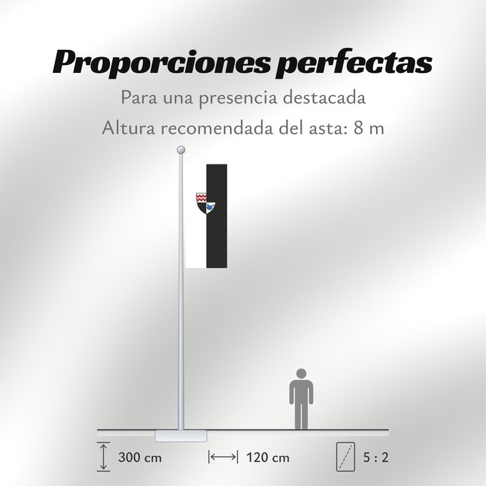 Proporciones de la bandera: Grosselfingen (Schwäbische Alb)