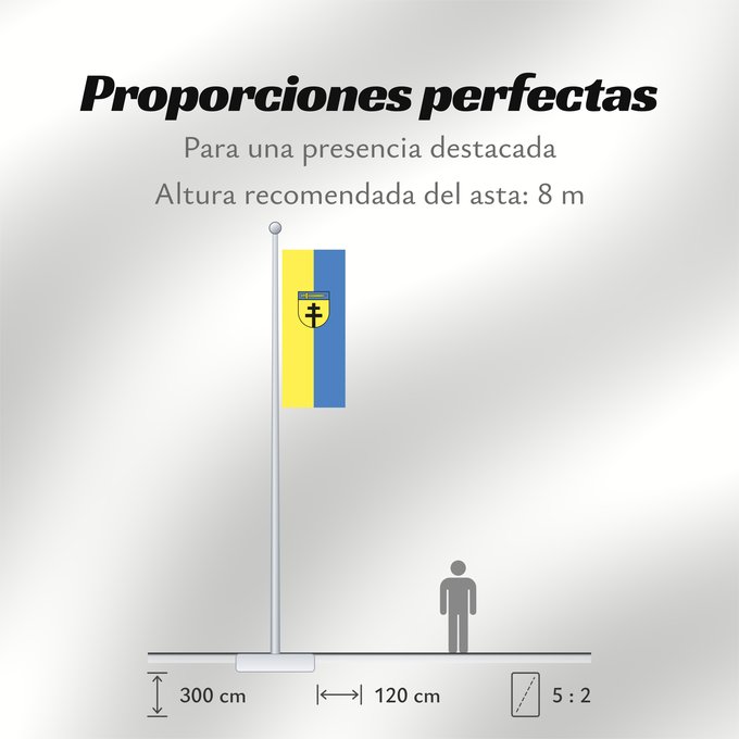 Proporciones de la bandera: Dornstadt (Schwäbische Alb)