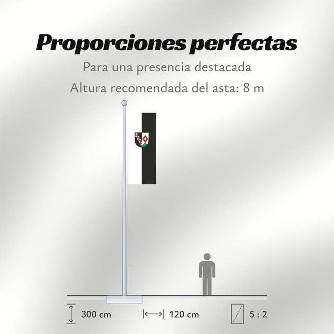 Proporciones de la bandera: Wald (Württembergisches Allgäu Oberschwaben)