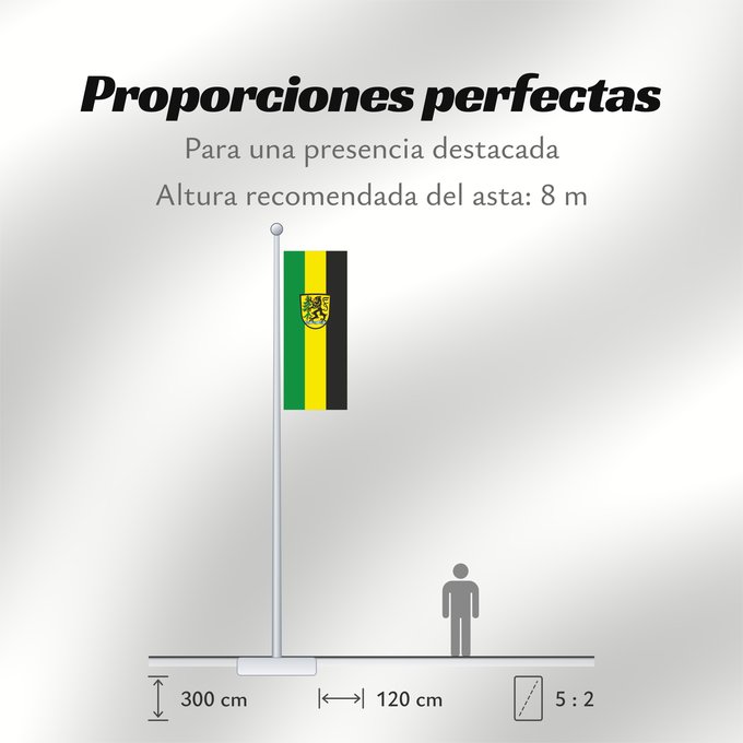Proporciones de la bandera: Feichten a.d.Alz (Inn-Salzach)